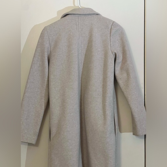 ZARA LONG PEA COAT - Picture 2 of 3